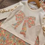 Girls' blouse and pants suitable for ages 3 to 10 years
