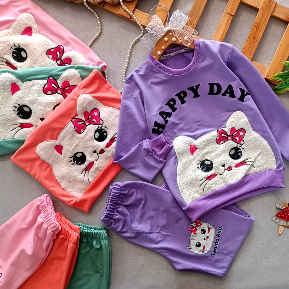 Girls' blouse and pants suitable for ages 3 to 7 years (1)