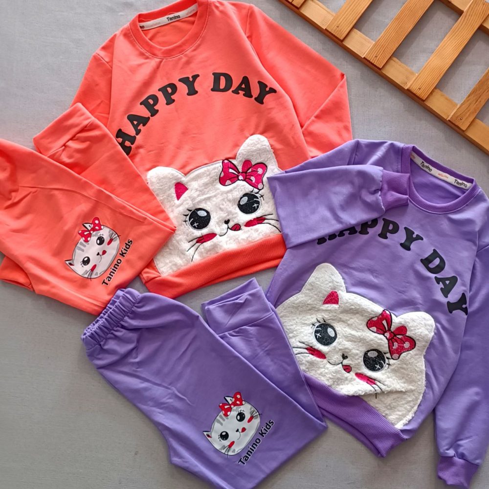 Girls' blouse and pants suitable for ages 3 to 7 years