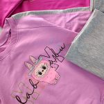 Girls' blouse and pants suitable for ages 5 to 9 years