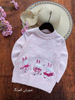 Girls' knitted blouse dress suitable for ages 1 to 7 years