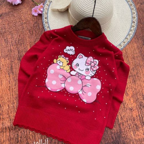 Girls' knitted blouse suitable for ages 1 to 7 years