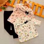 Girls' tunic and pants dress suitable for ages 1 to 9 years