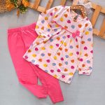 Girls' tunic and pants dress suitable for ages 1 to 9 years
