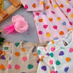 Girls' tunic dress and pants, suitable for 3 months to 36 months