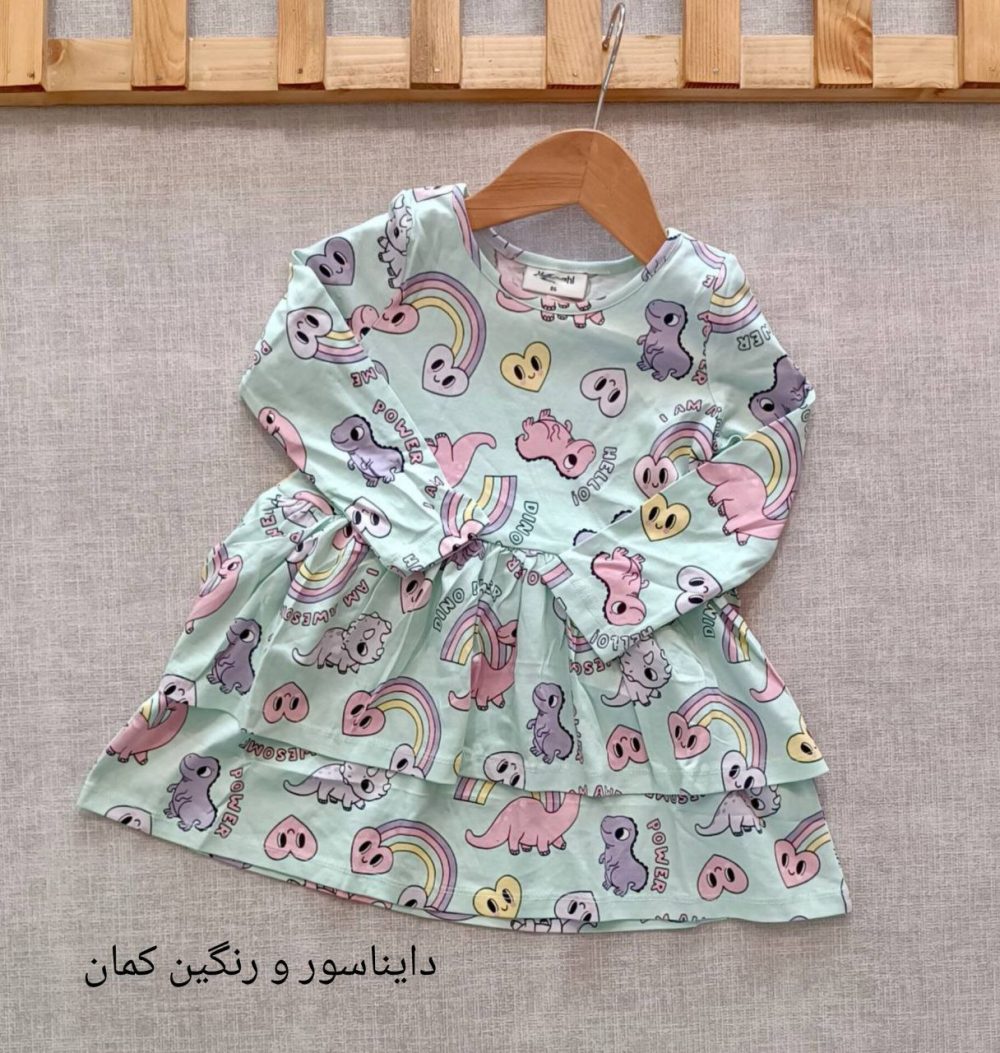 Imported long-sleeved shirt for girls, suitable for ages 1 to 8 years old.