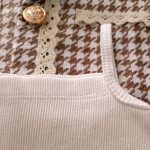 Three-piece party set for girls, suitable for ages 2 to 9 years old