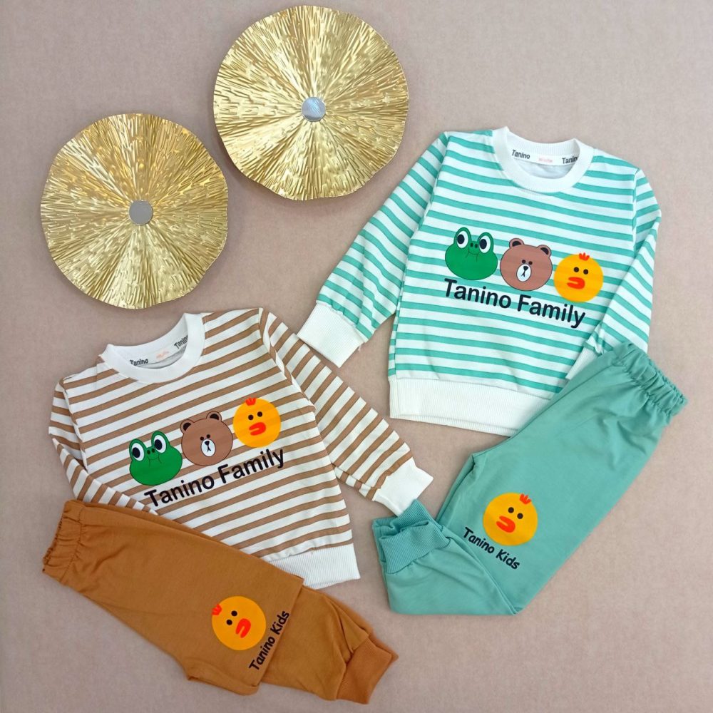 Blouse and pants for girls and boys, suitable for ages 1 to 4 years.