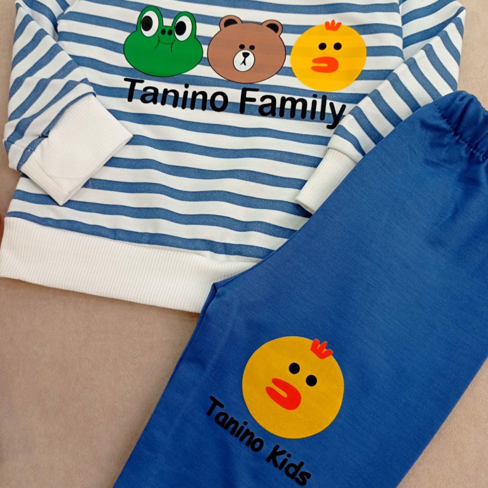 Blouse and pants for girls and boys, suitable for ages 1 to 4 years.