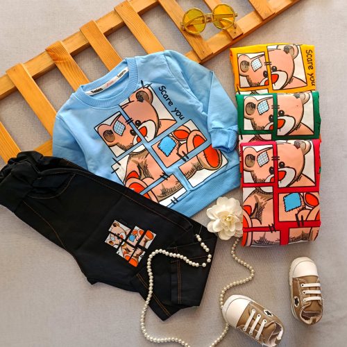 Blouse and pants for girls and boys, suitable for ages 1 to 7 years old