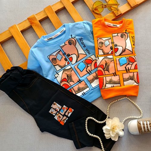 Blouse and pants for girls and boys, suitable for ages 1 to 7 years old
