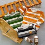 Blouse and pants for girls and boys, suitable for ages 1 to 7 years old.