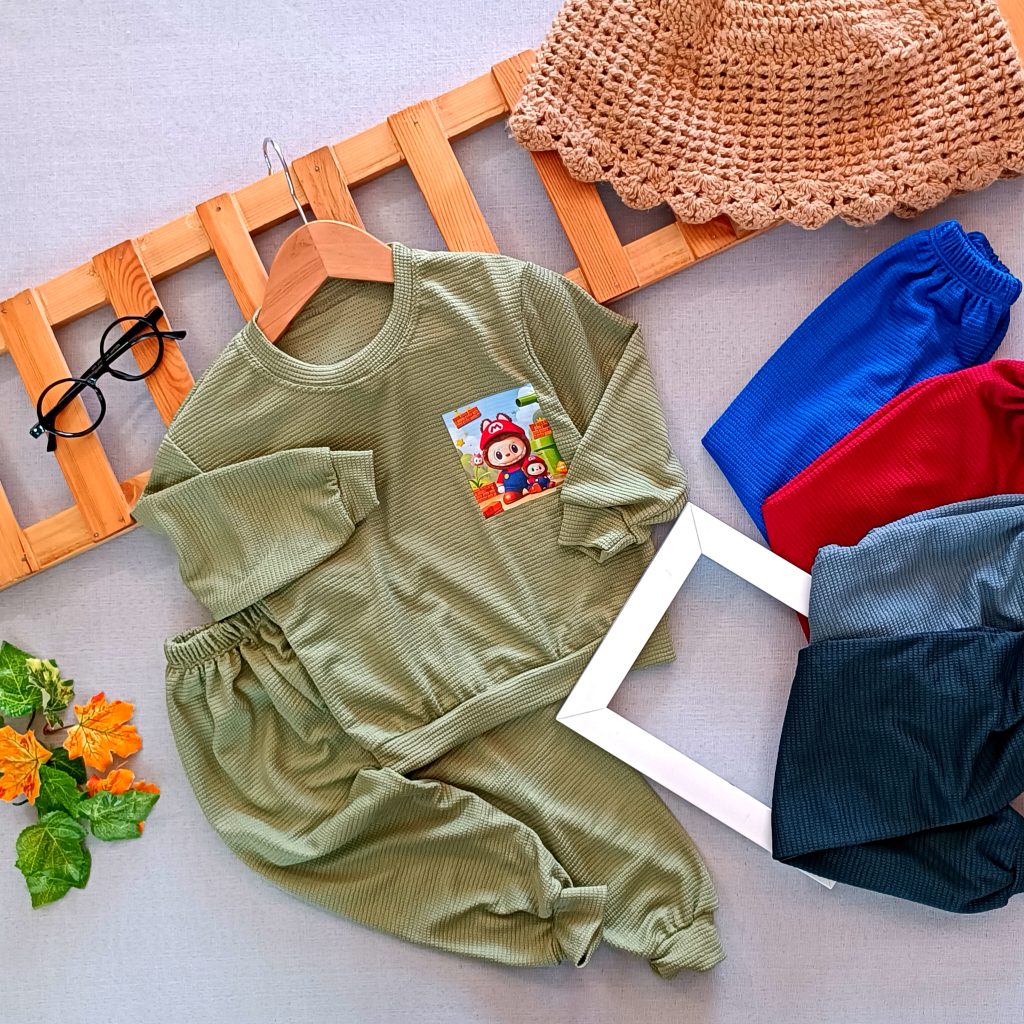 Blouse and pants for girls and boys, suitable for ages 2 to 5 years