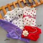 Girls' blouse and pants suitable for ages 1 to 5 years