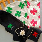 Girls' blouse and pants suitable for ages 10 to 14 years