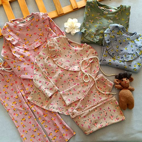 Girls' blouse and pants suitable for ages 2 to 12 years
