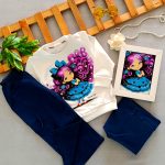 Girls' blouse and pants suitable for ages 2 to 5 years