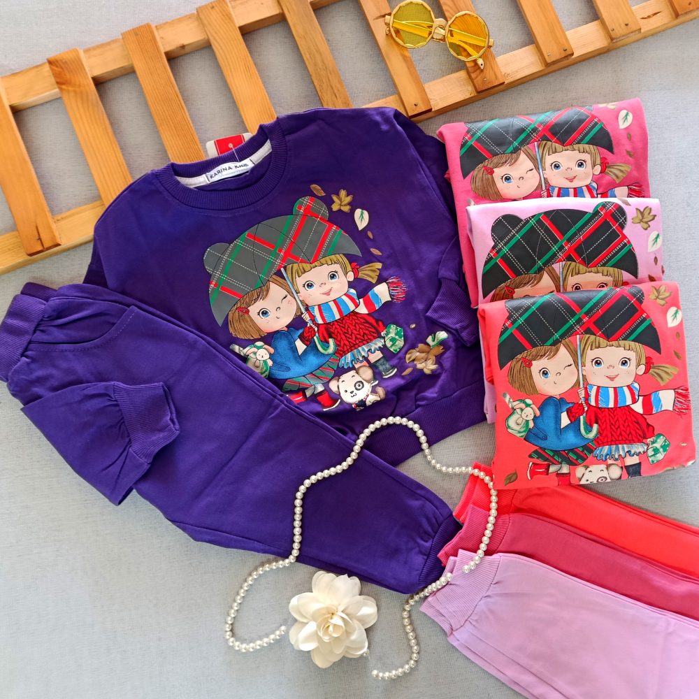 Girls' blouse and pants suitable for ages 2 to 5 years (1)