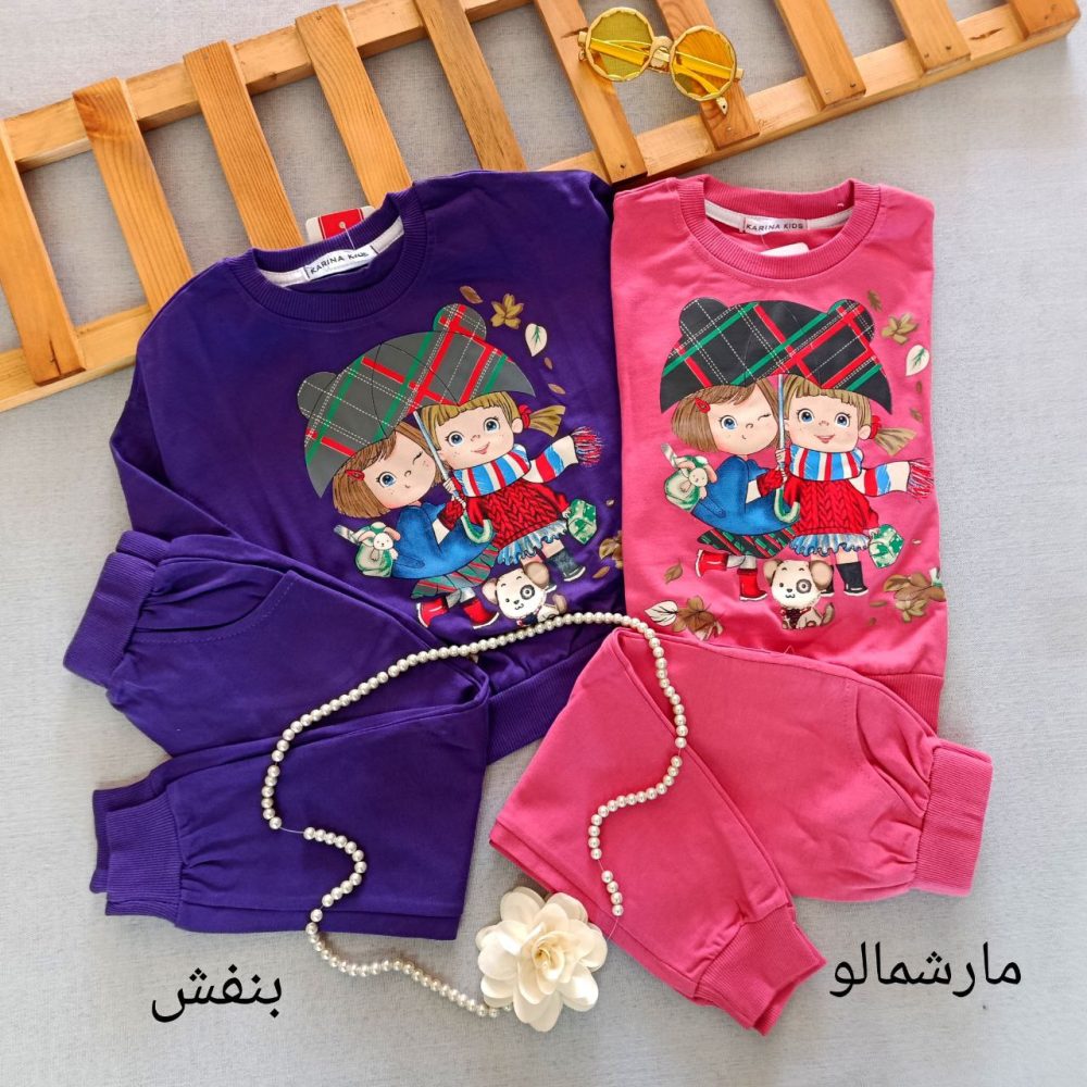 Girls' blouse and pants suitable for ages 2 to 5 years