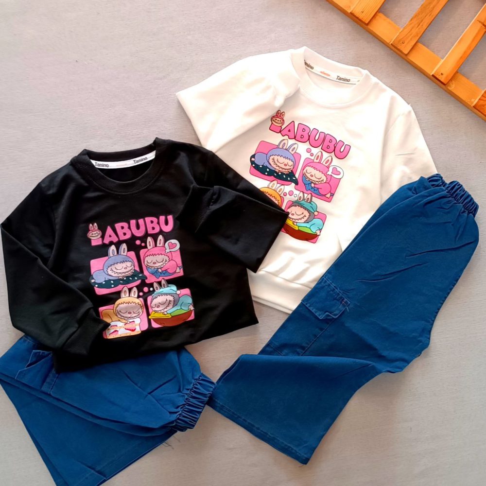 Girls' blouse and pants suitable for ages 2 to 9 years