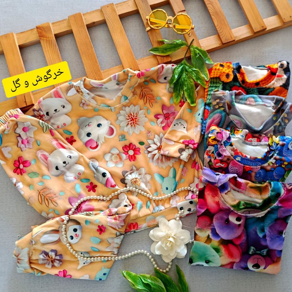 Girls' blouse and pants suitable for ages 2 to 9 years