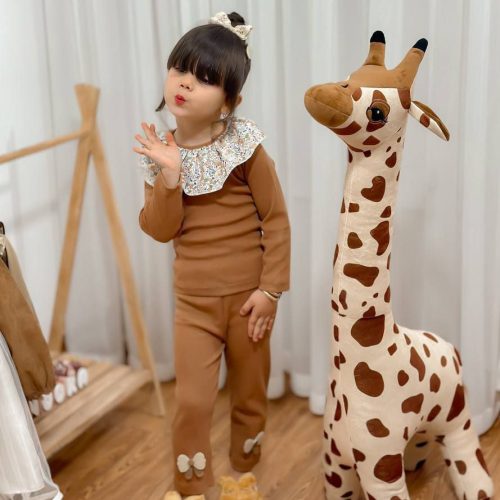 Girls' blouse and pants suitable for ages 2 to 9 years