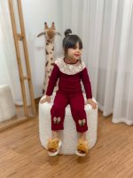 Girls' blouse and pants suitable for ages 2 to 9 years
