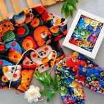 Girls' blouse and pants suitable for ages 2 to 9 years