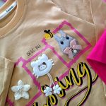 Girls' blouse and pants suitable for ages 2 to 9 years