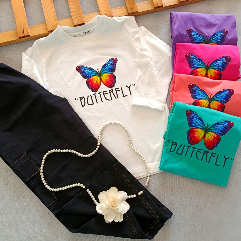 Girls' blouse and pants suitable for ages 5 to 9 years