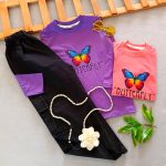 Girls' blouse and pants suitable for ages 5 to 9 years