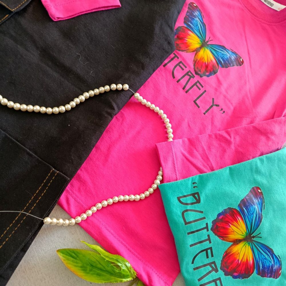 Girls' blouse and pants suitable for ages 5 to 9 years