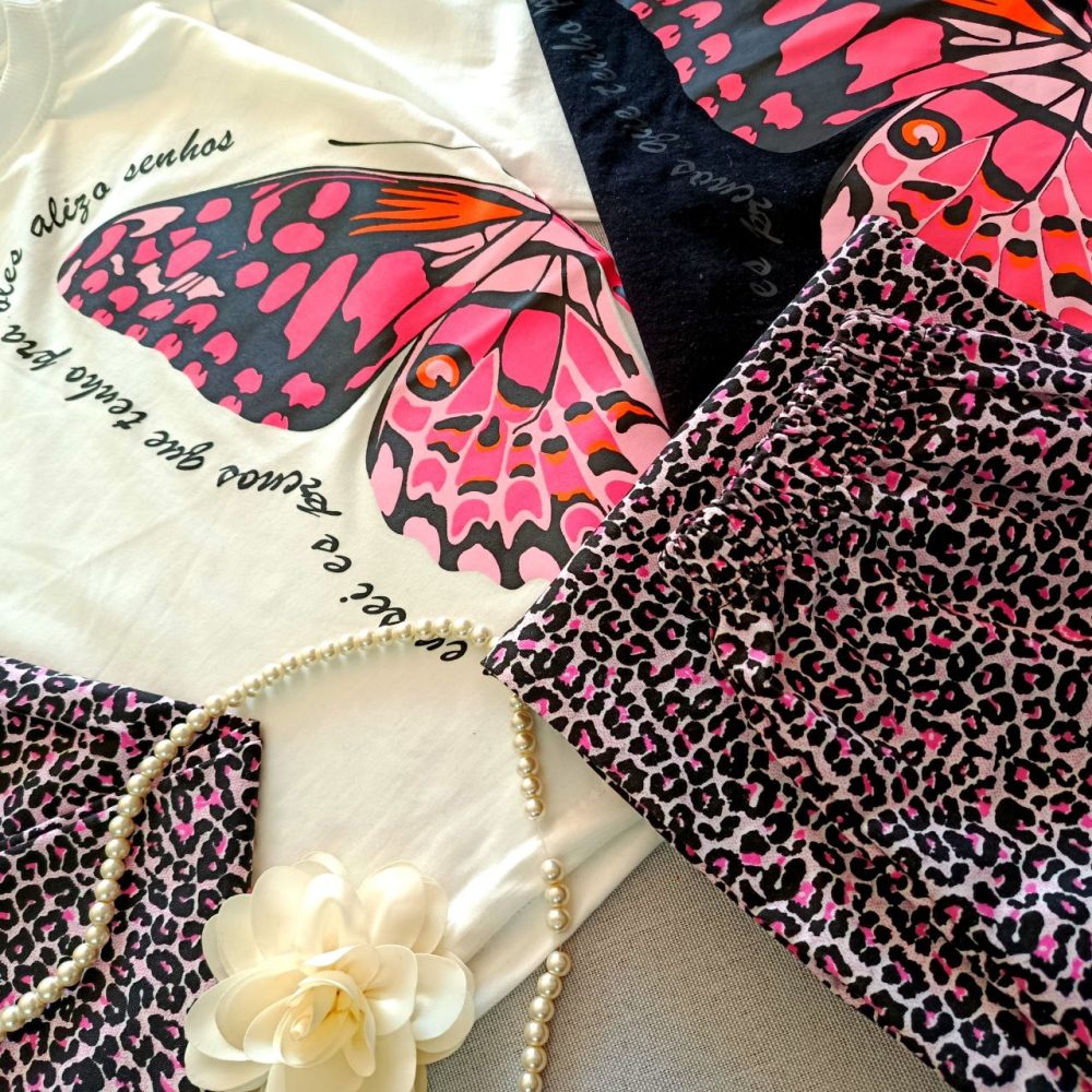 Girls' blouse and pants suitable for ages 5 to 9 years