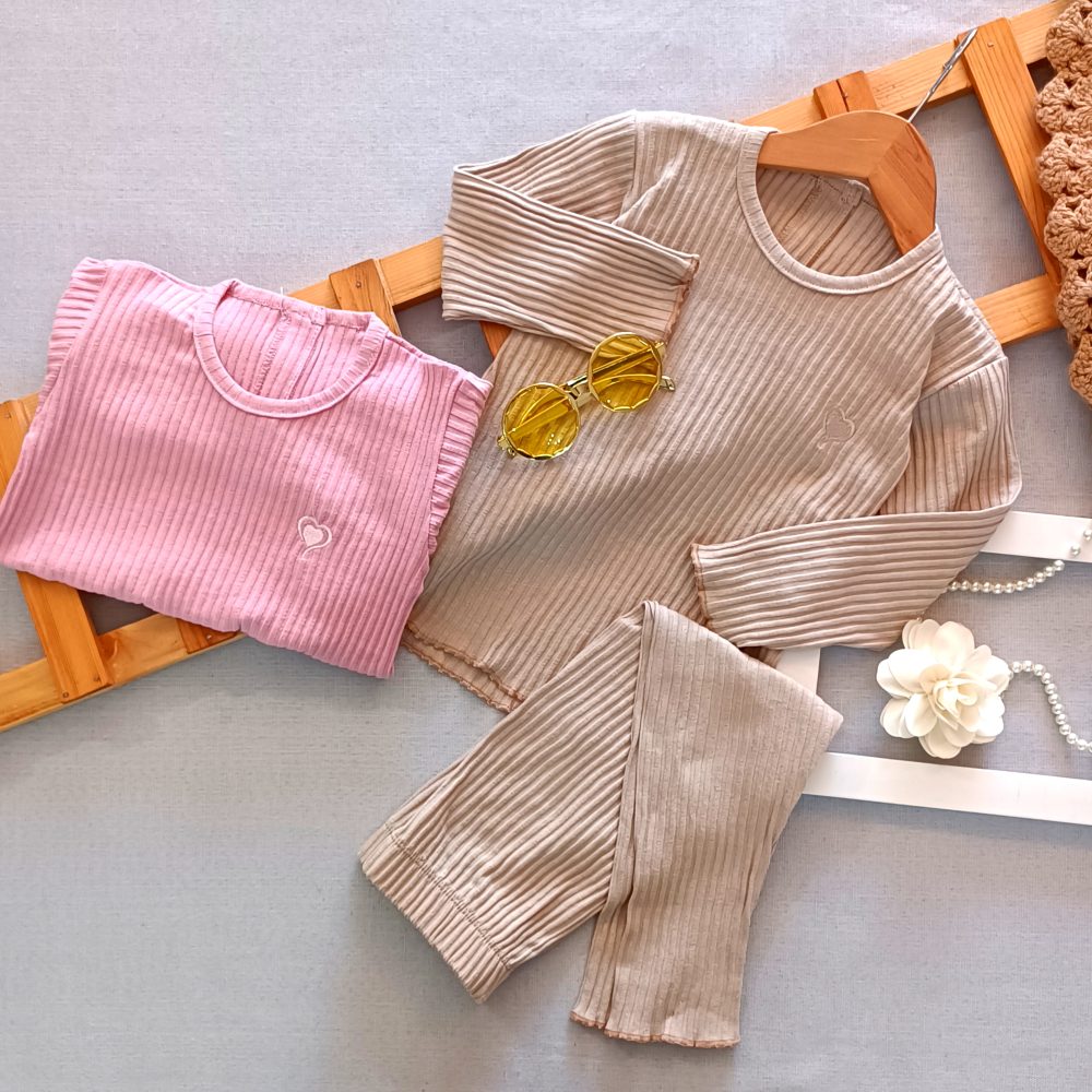 Girls' blouse and pants, suitable for ages 8 months to 5 years