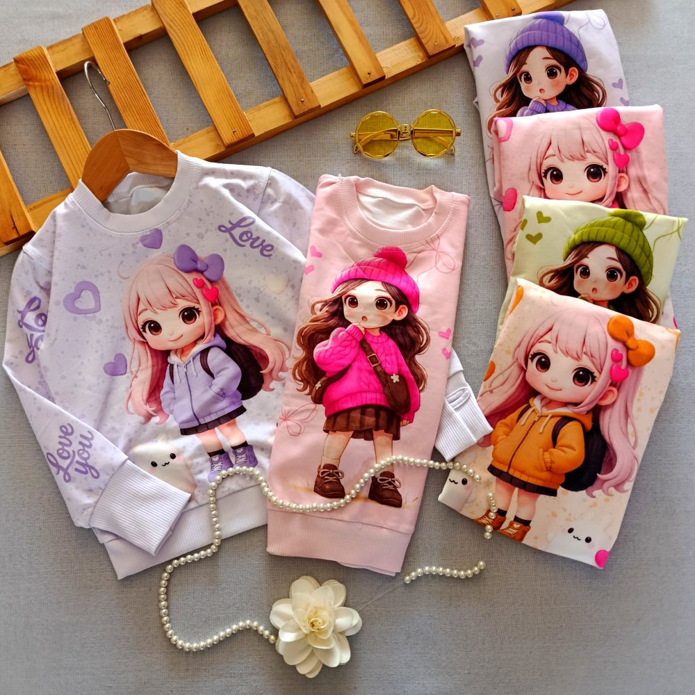 Girls' blouse suitable for ages 2 to 9 years