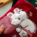 Girls' knitted blouse suitable for ages 1 to 10 years