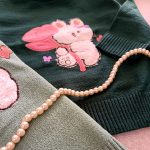 Girls' knitted blouse suitable for ages 1 to 10 years