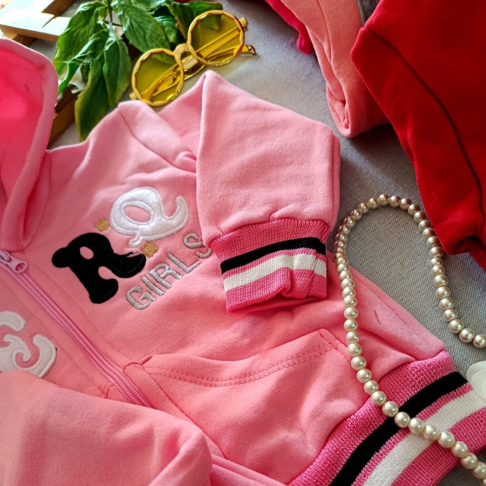 Girls' sweatshirt and pants, suitable for ages 2 to 7 years old