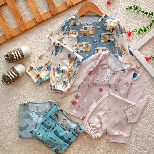Blouses and pants for girls and boys from 1 year to 7 years old