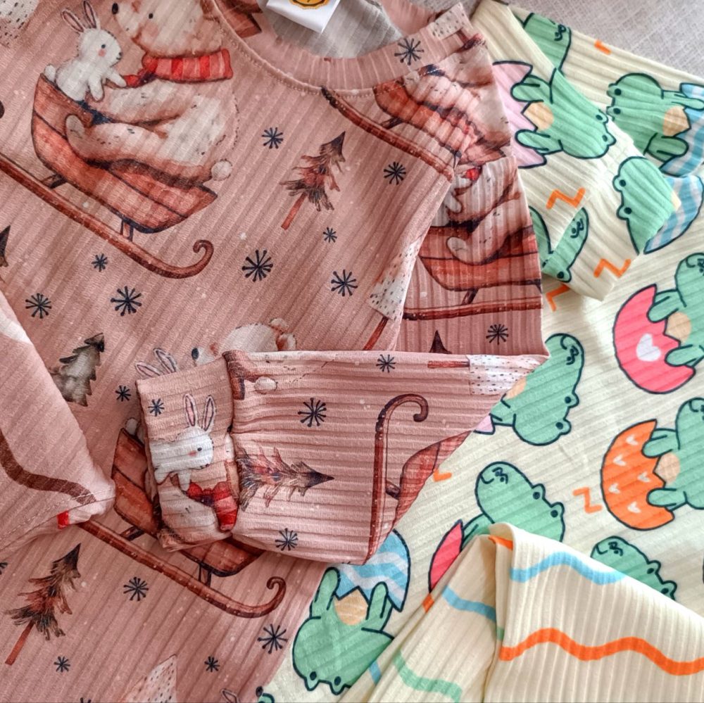 Blouses and pants for girls and boys from sizes 35 to 55