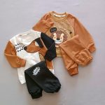Blouses and pants for girls and boys, suitable for ages 1 to 5 years