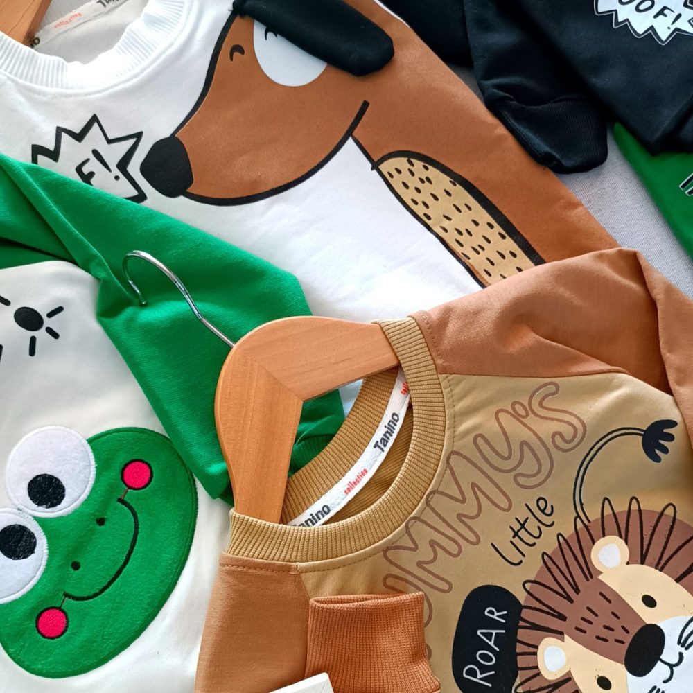 Blouses and pants for girls and boys, suitable for ages 1 to 5 years