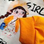 Girls' blouses and pants from age 4 to 7 years