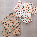 Girls' blouses and pants from age 4 to 9 years