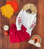 Girls' blouses and skirts suitable for ages 3 to 9 years old