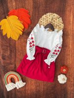 Girls' blouses and skirts suitable for ages 3 to 9 years old