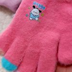Girls' gloves suitable for ages 1 to 6 years old