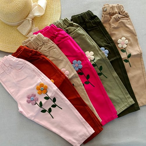 Girls' pants suitable for ages 3 to 7 years