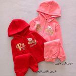 Girls' sweatshirt and pants suitable for ages 1 to 8 years