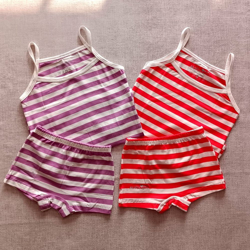 Girls' tops and shorts from ages 3 to 10